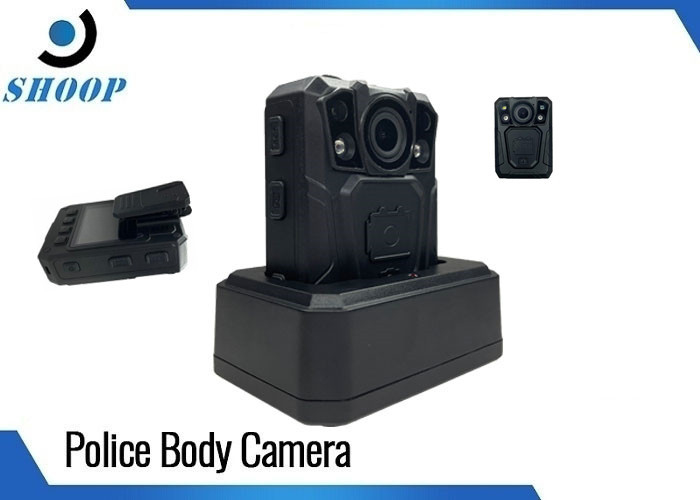 Máy ảnh cảnh sát đeo trên người 128 GB IP67 nhẹ với màn hình LCD